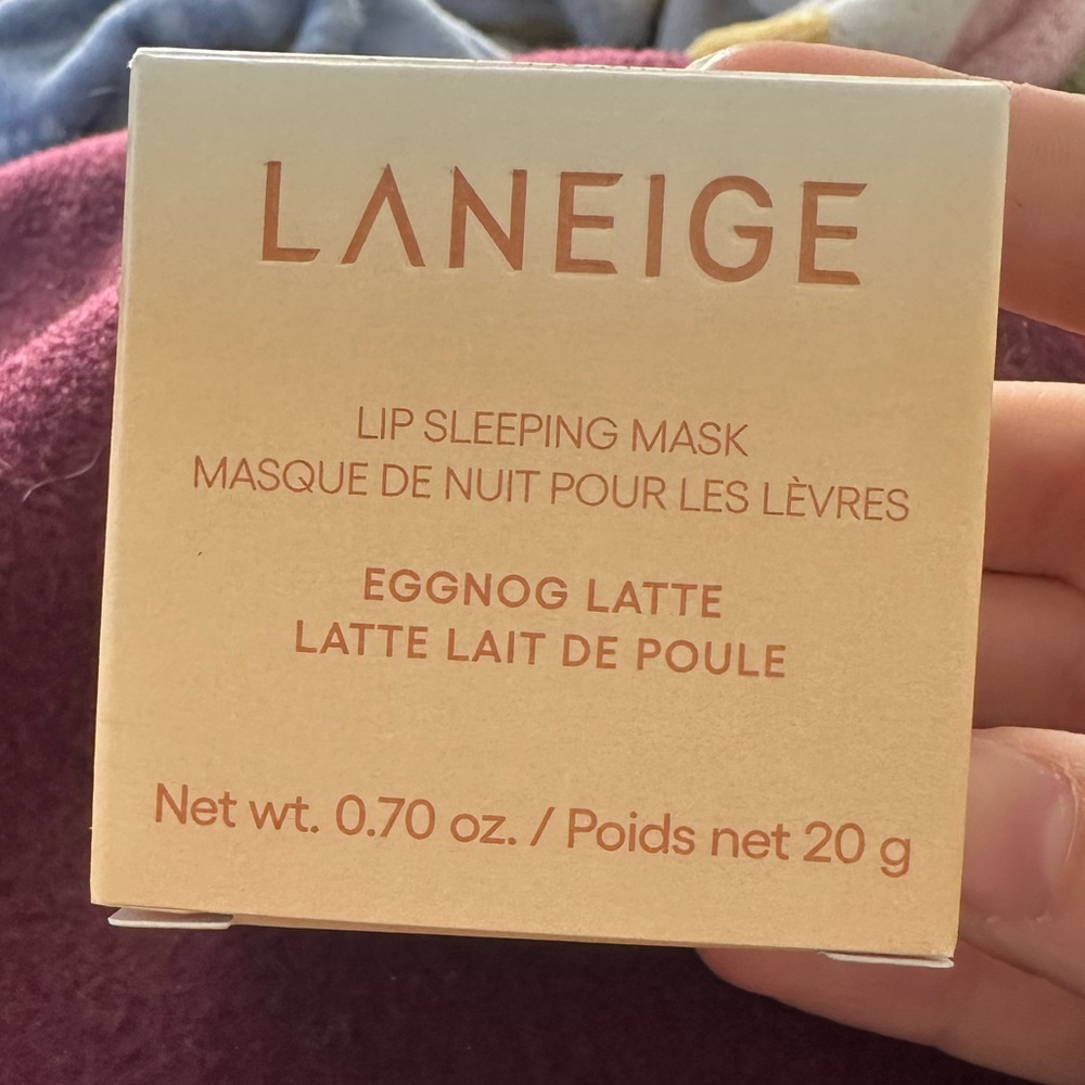 Laneige Egg Nog Latte Lip Sleeping Mask  Full Size .70oz 20g Ltd Ed RETIRED